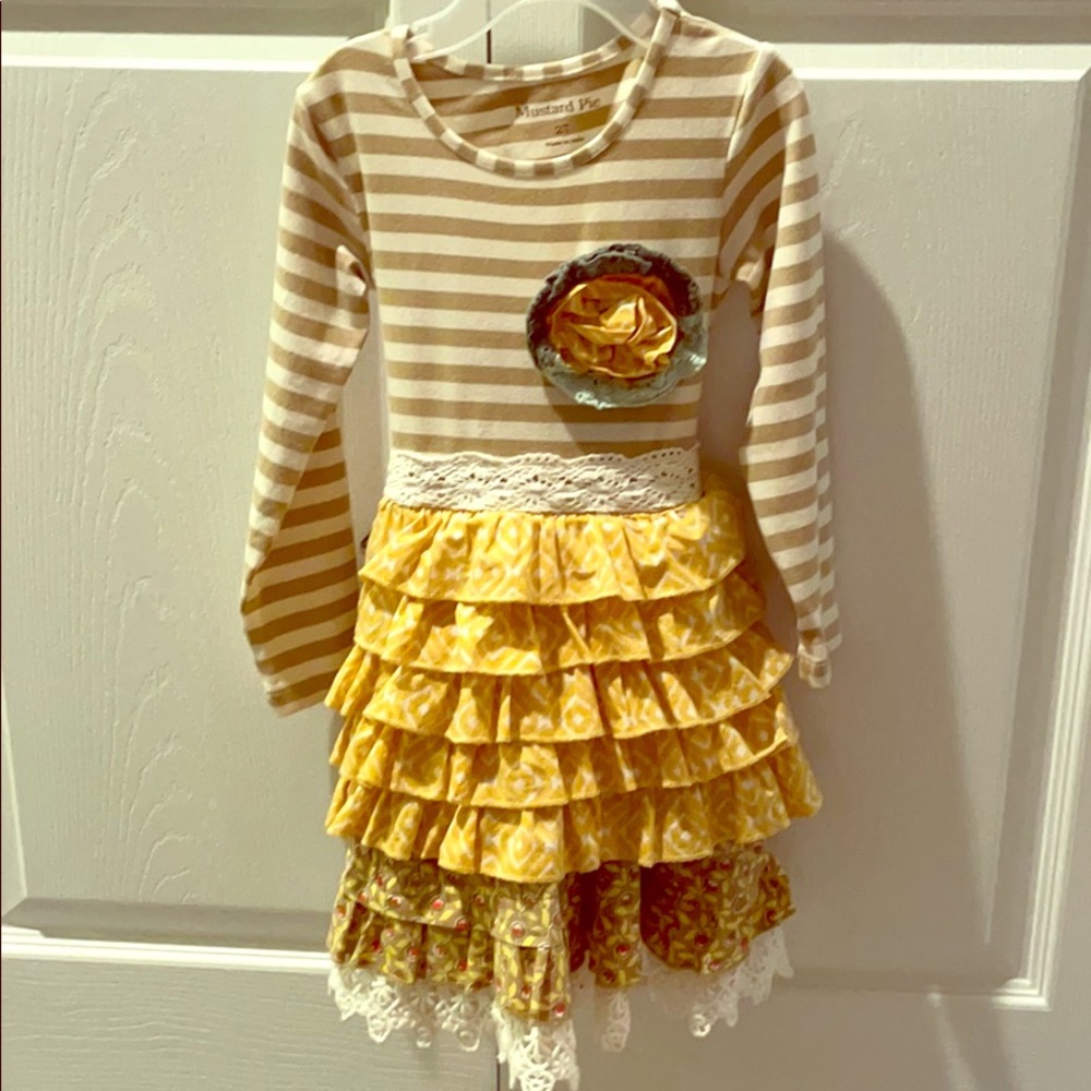 Mustard Pie 2T dress with bloomers